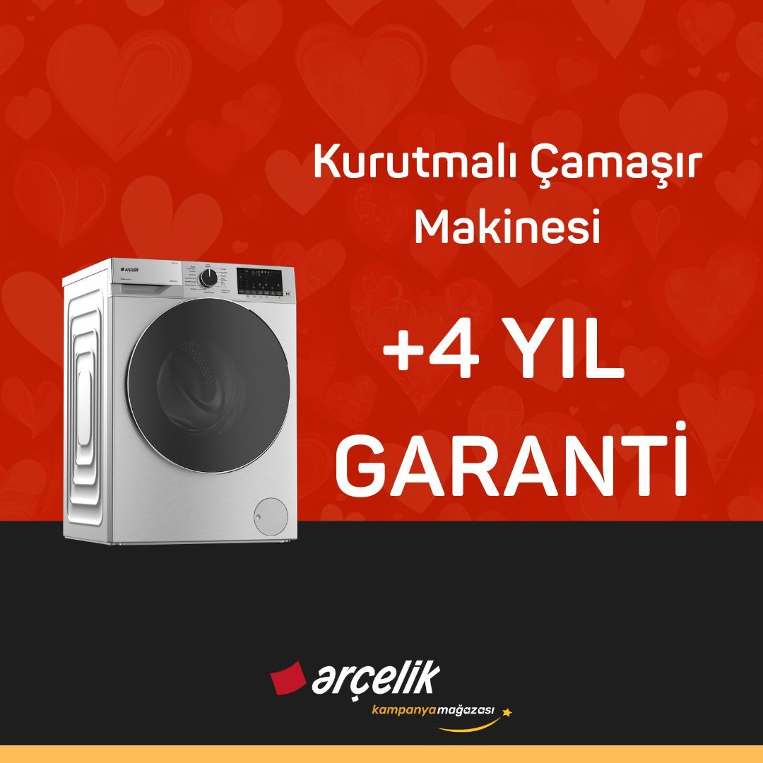 ARÇELİK Kurutmalı Çamaşır Makinesi İçin +4 Yıl Ek Garanti