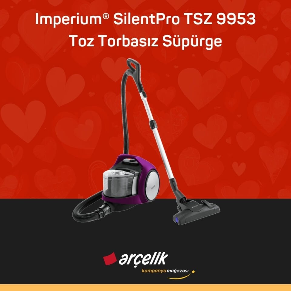 ARÇELİK Imperium® SilentPro TSZ 9953 Toz Torbasız Süpürge