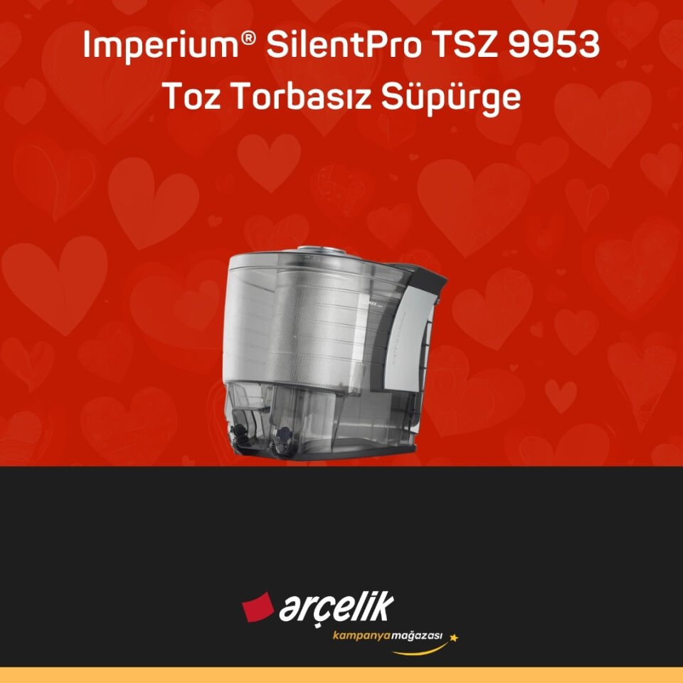 ARÇELİK Imperium® SilentPro TSZ 9953 Toz Torbasız Süpürge
