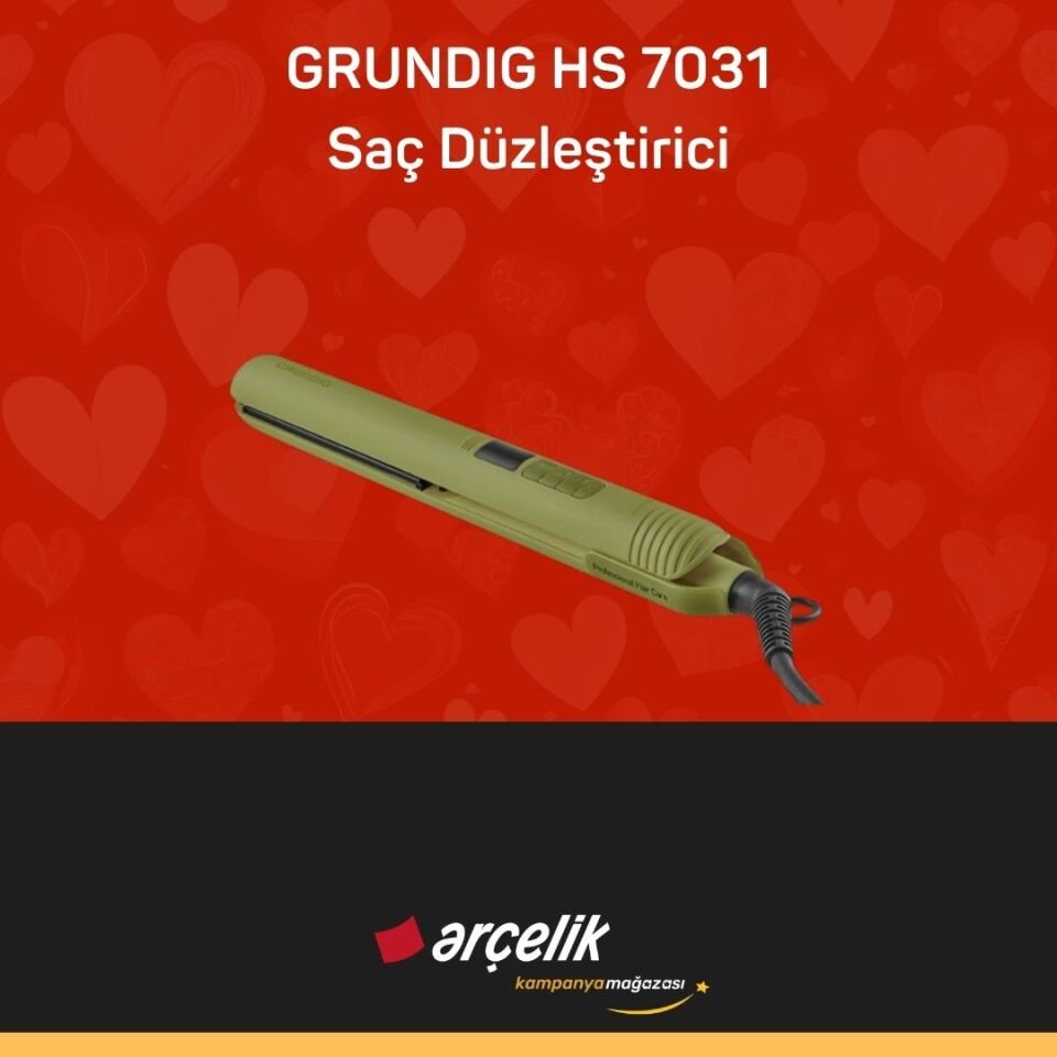 GRUNDIG HS 7031 Botanika Biberiye Yağ Terapisi Saç Düzleştirici