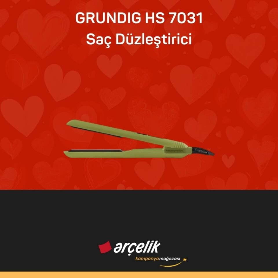 GRUNDIG HS 7031 Botanika Biberiye Yağ Terapisi Saç Düzleştirici