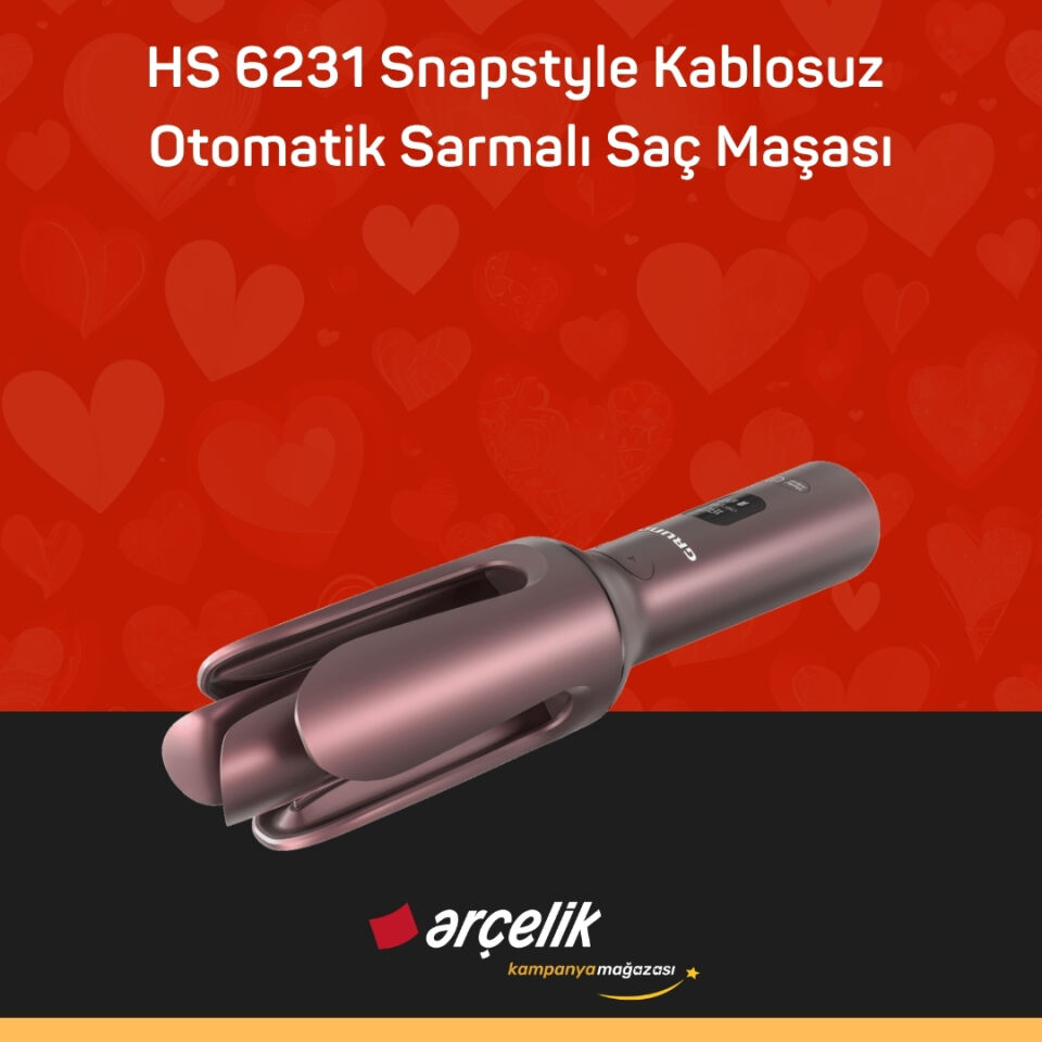 GRUNDIG HS 6231 Snapstyle Kablosuz Otomatik Sarmalı Saç Maşası