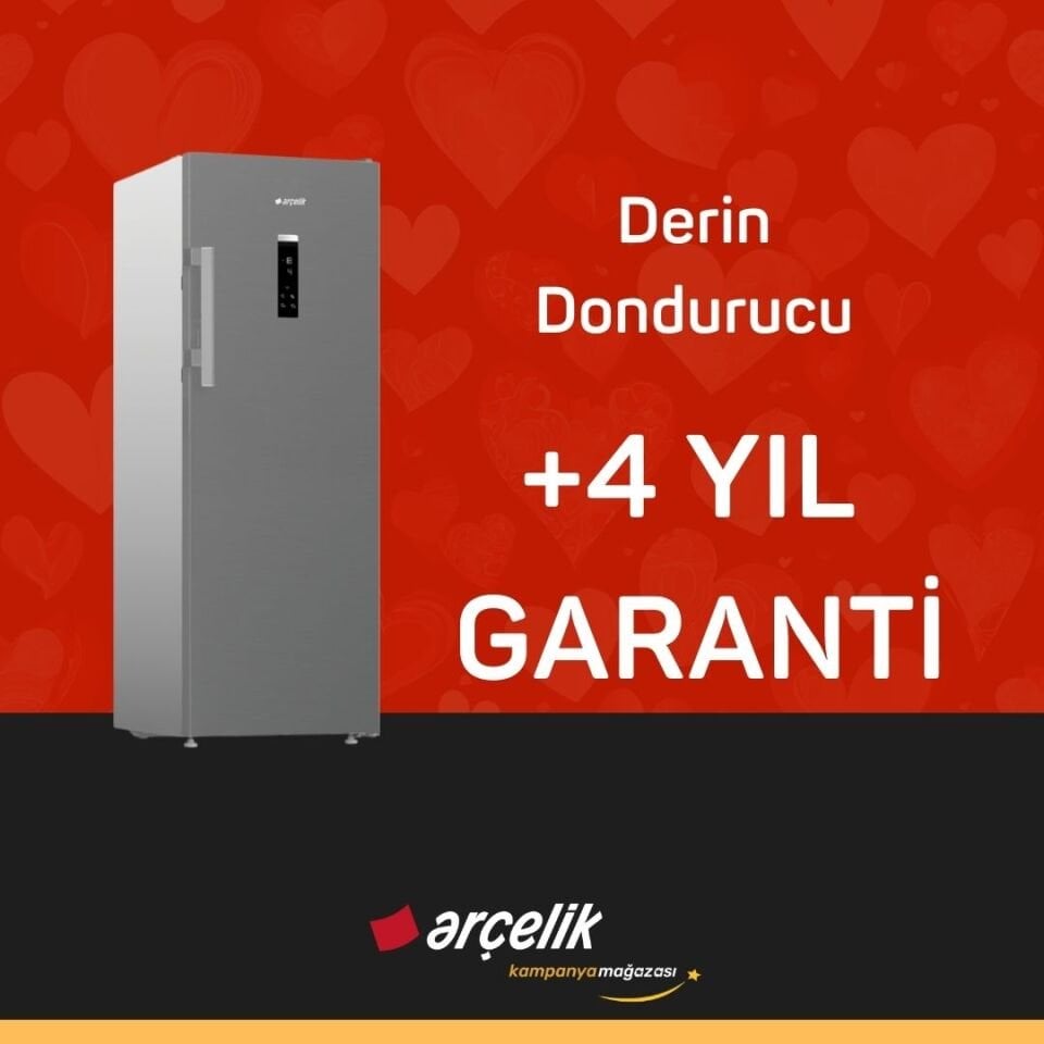 ARÇELİK Derin Donduruc İçin +4 Yıl Ek Garanti