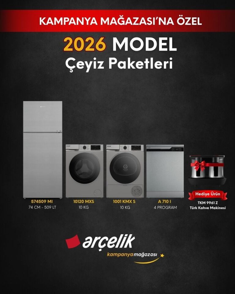 ARÇELİK 4'lü Çeyiz Paketi (574509 MB - A 710 I - 10120 MXS - 1001 KMX S - TKM 9961 Z)