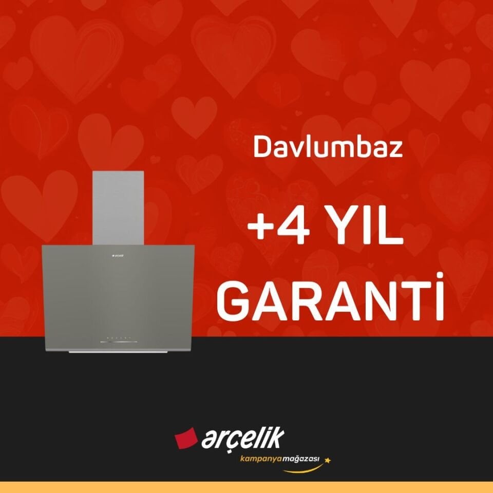 ARÇELİK Davlumbaz İçin +4 Yıl Ek Garanti
