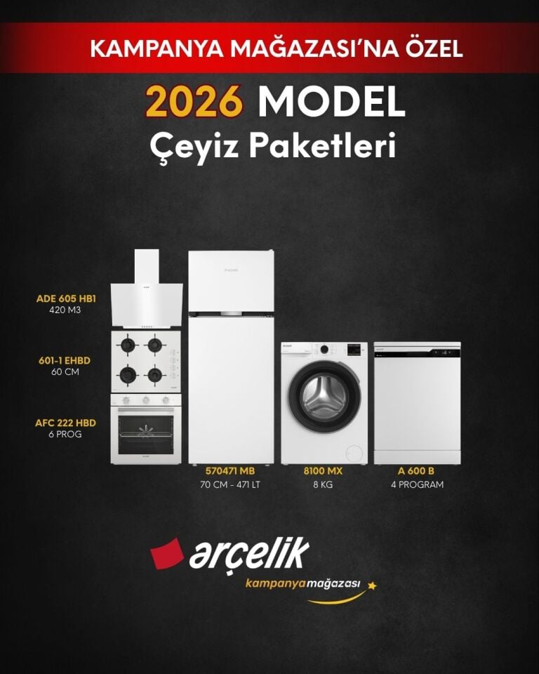 ARÇELİK 6'lı Çeyiz Paketi (570471 MB - A 600 B - 8100 MX - AFC 222 HBD - ADE 605 HB1 - OCD T 601-1 EHBD)