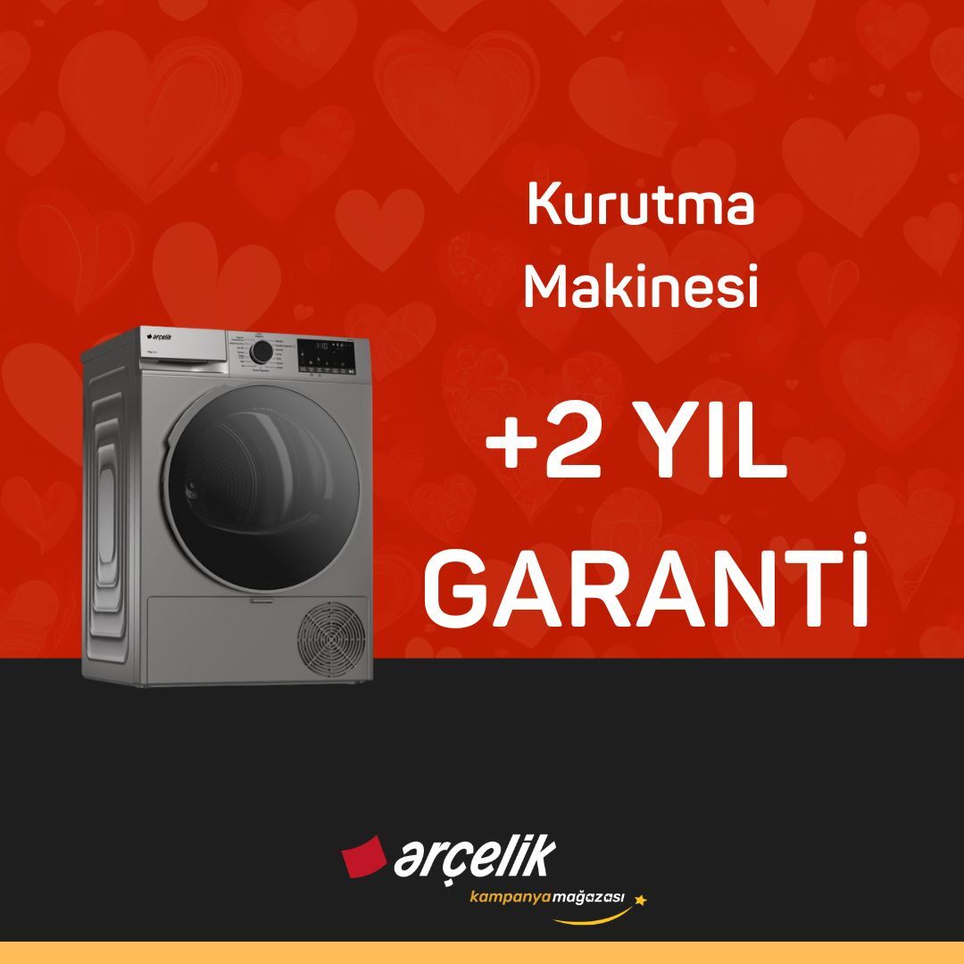 ARÇELİK Kurutma Makinesi İçin +2 Yıl Ek Garanti
