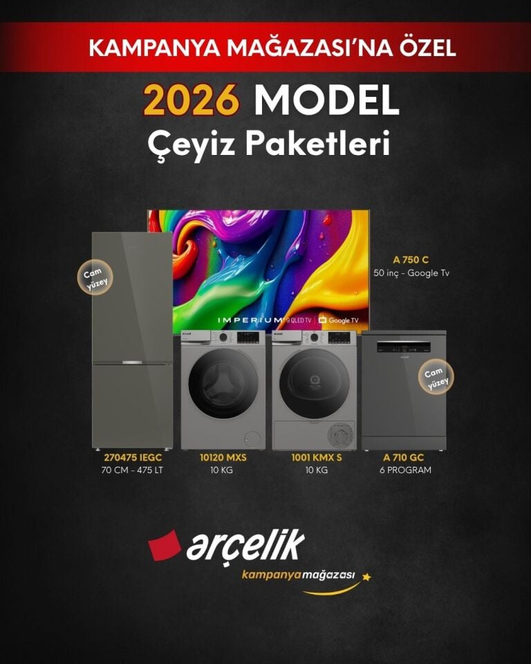 ARÇELİK 5'li Çeyiz Paketi (270475 IEGC - A 710 GC - 10120 MXS - 1001 KMX S - A 750 C)