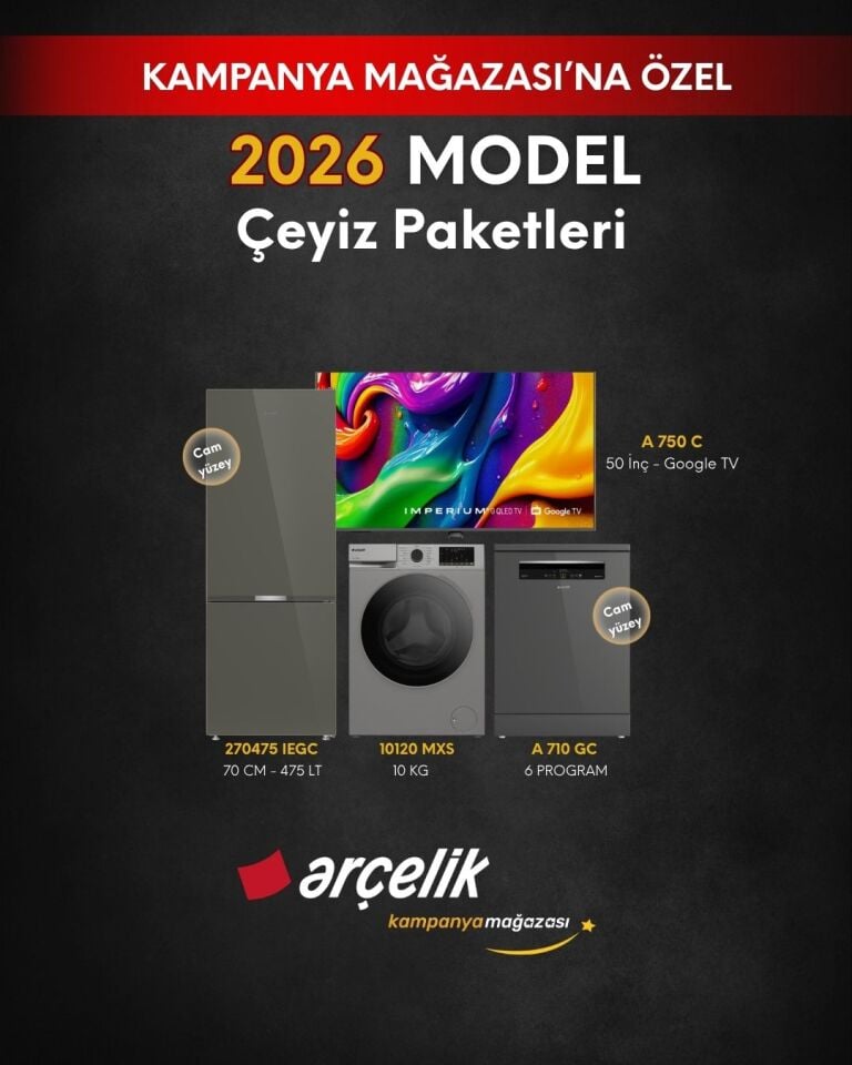 ARÇELİK 4'lü Çeyiz Paketi (270475 IEGC - A 710 GC - 10120 MXS - A 750 C)