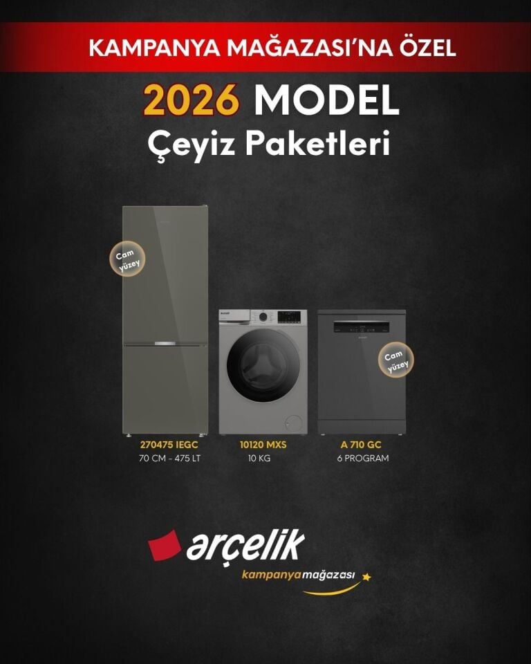ARÇELİK 3'lü XL Çeyiz Paketi (270475 IEGC - A 710 GC - 10120 MXS)
