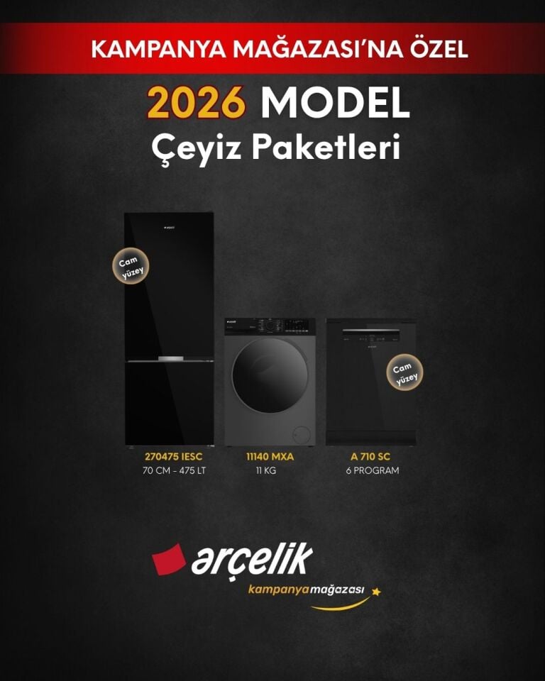 ARÇELİK 3'lü XL Çeyiz Paketi (270475 IESC - A 710 SC - 11140 MXA)