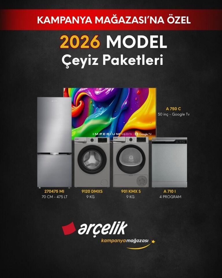 ARÇELİK 5'li Çeyiz Paketi (270475 MI - A 710 I - 9120 DMXS - 901 KMX S - A 750 C)