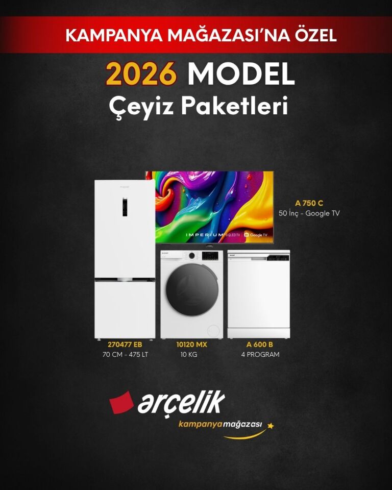 ARÇELİK 4'lü Çeyiz Paketi (270477 EB - A 600 B - 10120 MX - A 750 C)