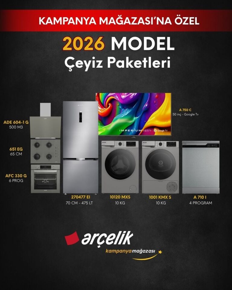 ARÇELİK 8'li Çeyiz Paketi (270477 EI - A 710 I - 10120 MXS - 1001 KMX S - A 750 C - AFC 330 G - ADE 604-1 G - OCD T 651 EG)