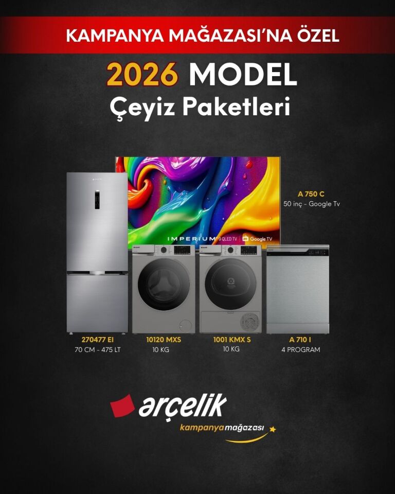 ARÇELİK 5'li Çeyiz Paketi (270477 EI - A 710 I - 10120 MXS - 1001 KMX - A 750 C)
