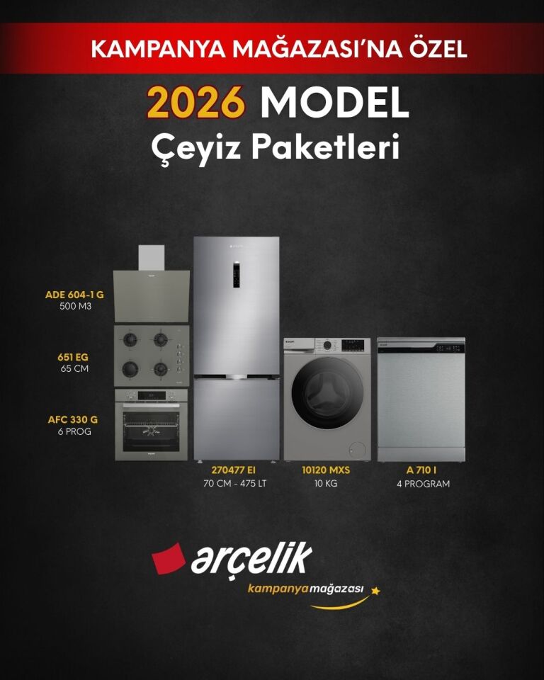 ARÇELİK 6'lı Çeyiz Paketi (270477 EI - A 710 I - 10120 MXS - AFC 330 G - ADE 604-1G - OCD T 651 EG)