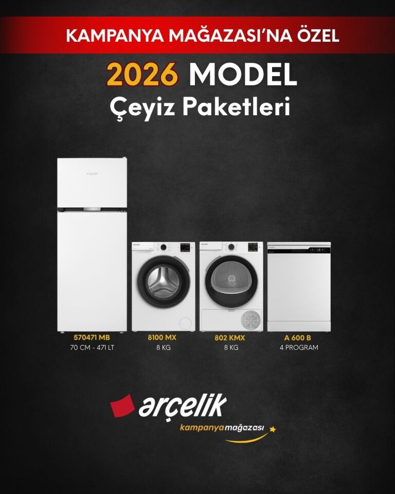ARÇELİK 4'lü Çeyiz Paketi (570471 MB - A 600 B - 8100 MX - 802 KMX)