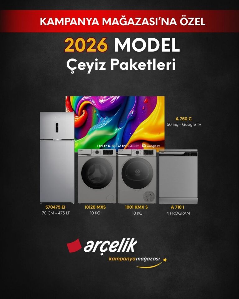 ARÇELİK 5'li Çeyiz Paketi (570475 EI - A 710 I - 10120 MXS - 1001 KMX S - A 750 C)