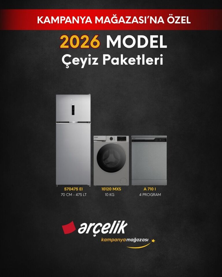 ARÇELİK 3'lü Çeyiz Paketi (570475 EI - A 710 I - 10120 MXS)