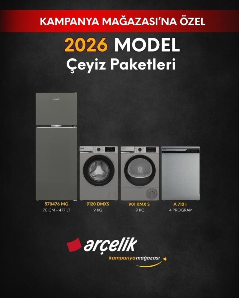 ARÇELİK 4'lü Çeyiz Paketi (570476 MG - A 710 I - 9120 DMXS - 901 KMX S)