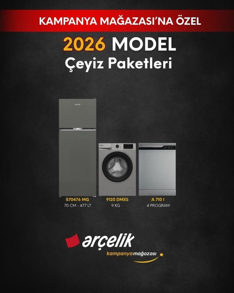 ARÇELİK 3'lü Çeyiz Paketi (570476 MG - A 710 I - 9120 DMXS)
