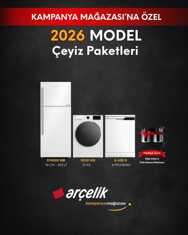 ARÇELİK 3'lü Çeyiz Paketi (574509 MB - A 600 B - 10120 MX - TKM 9961 Z)