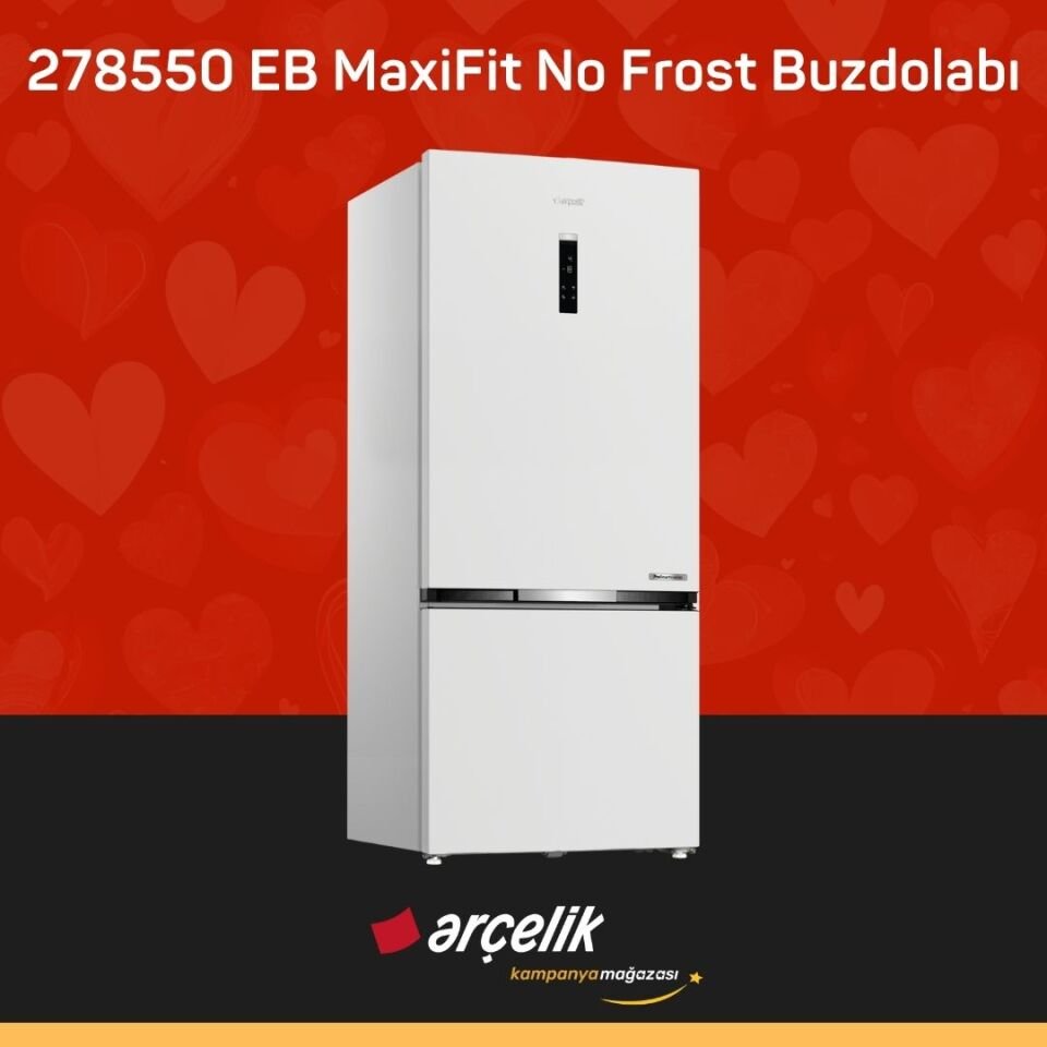 ARÇELİK 278550 EB MaxiFit Alttan Donduruculu Buzdolabı