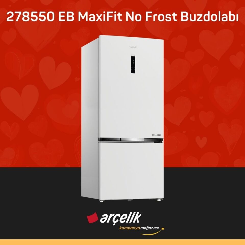 ARÇELİK 278550 EB MaxiFit Alttan Donduruculu Buzdolabı