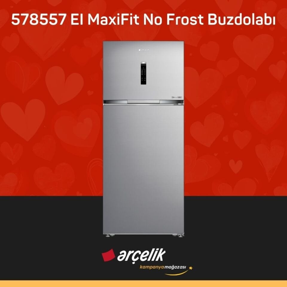 ARÇELİK 578557 EI MaxiFit Üstten Donduruculu Buzdolabı
