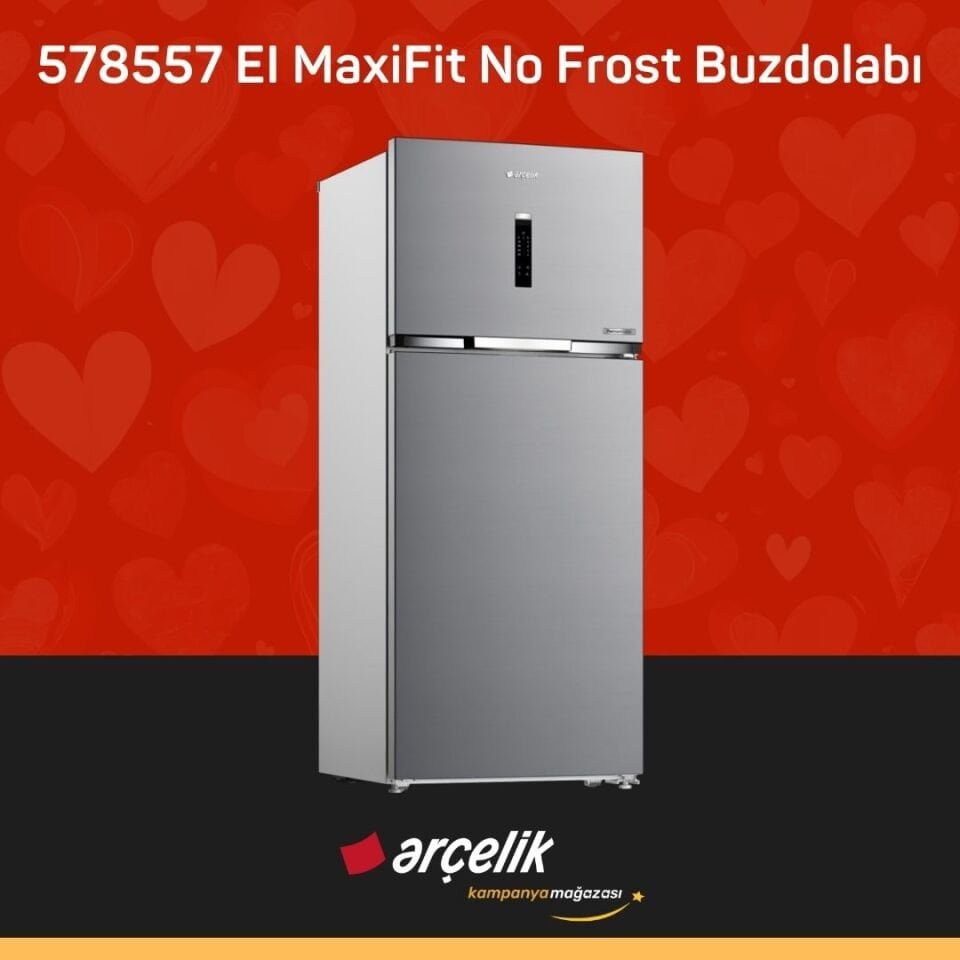 ARÇELİK 578557 EI MaxiFit Üstten Donduruculu Buzdolabı