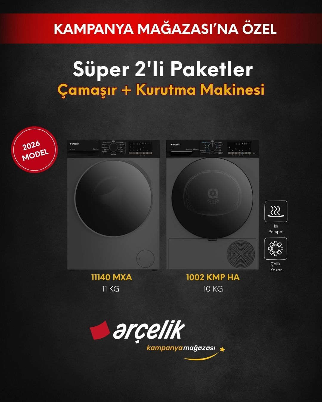 ARÇELİK 2'li Süper Setler (11140 MXA - 1002 KMP HA)