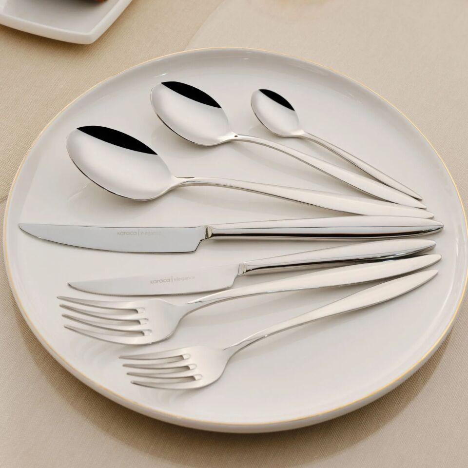 Karaca Elegance Novara 84 Parça 12 Kişilik Çatal Kaşık Bıçak Takımı
