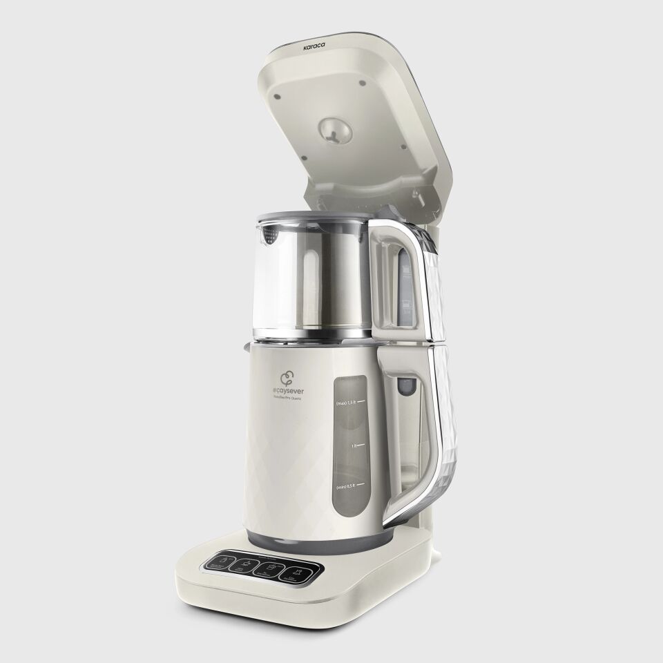 Karaca Çaysever Robotea Pro Quartz 4 in 1 Konuşan Çay Makinesi Creamy