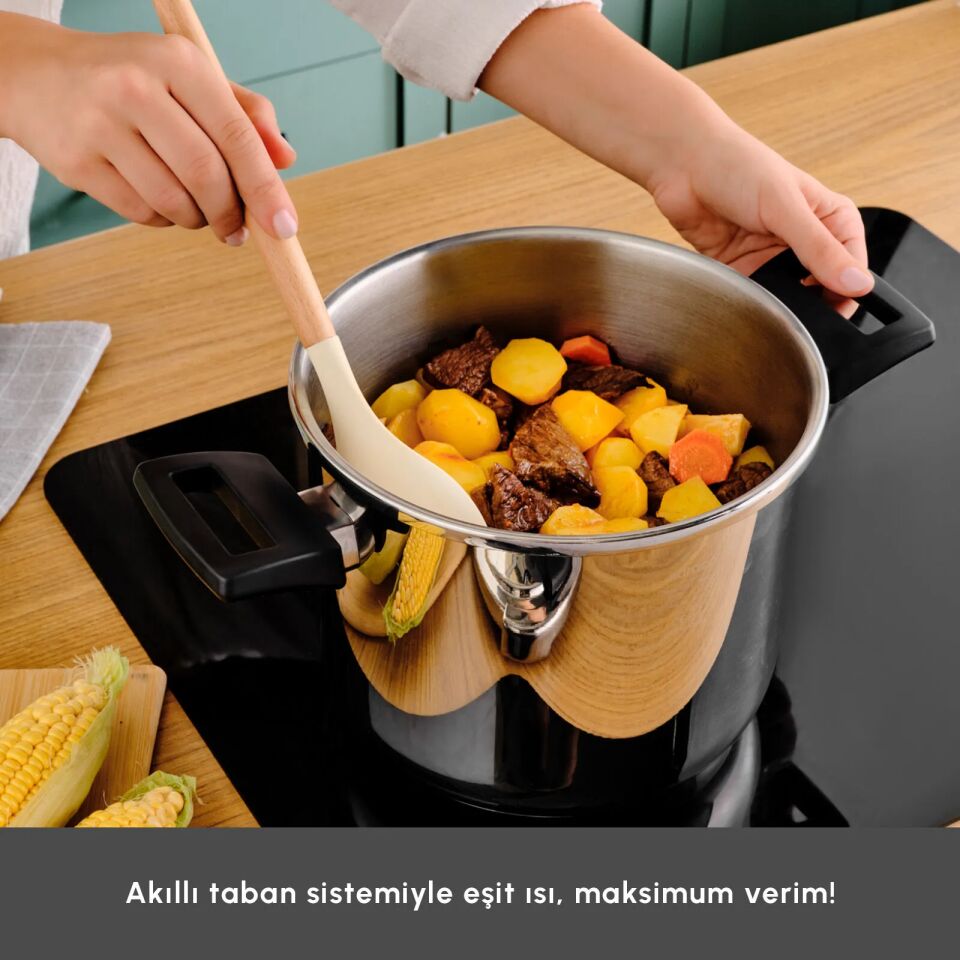 Karaca Perfect Gray İndüksiyon Tabanlı Düdüklü Tencere Seti 4+6 Lt