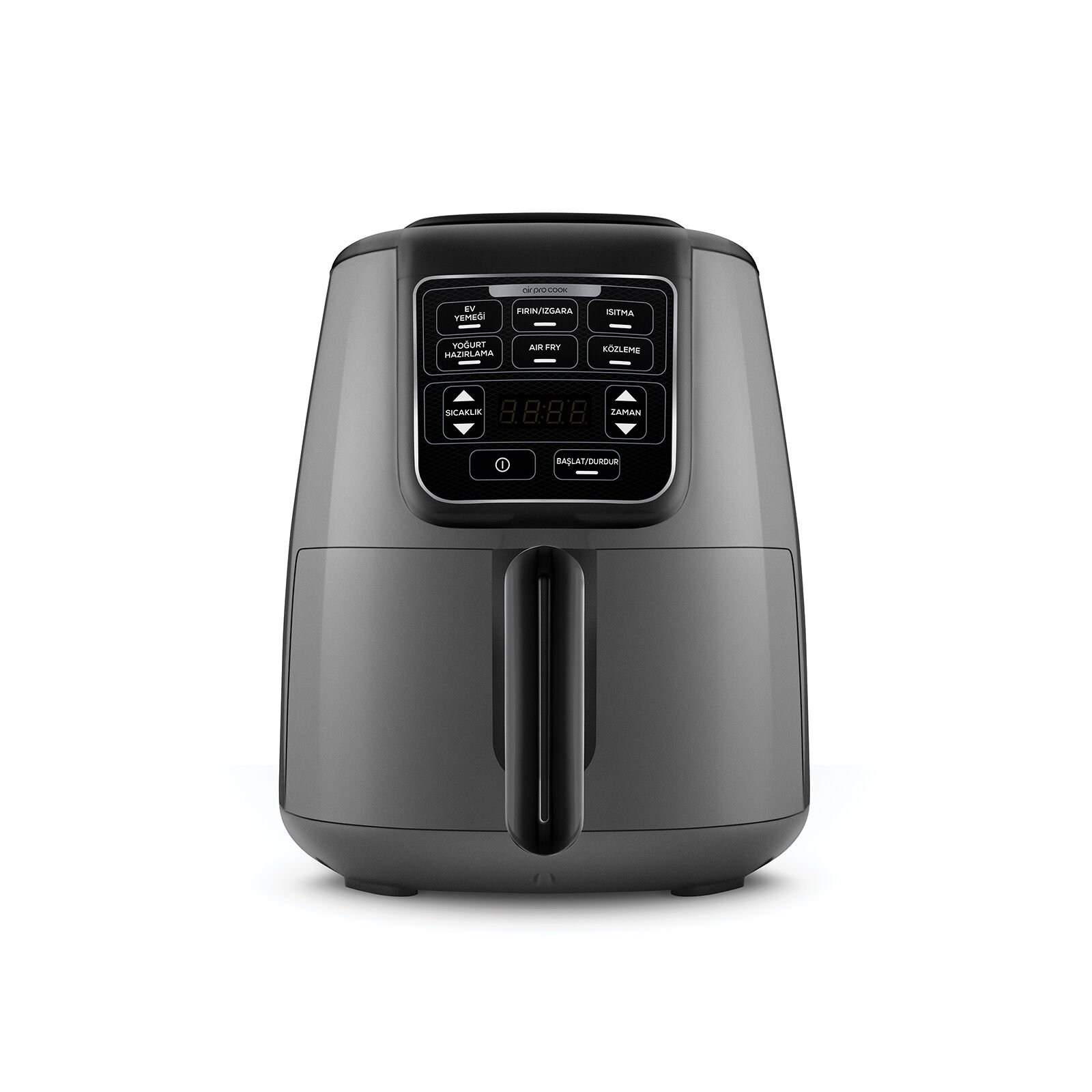 Karaca Air Pro Cook 3 in 1 XL Ev Yemeği, Közleme, Airfryer Space Gray 4L