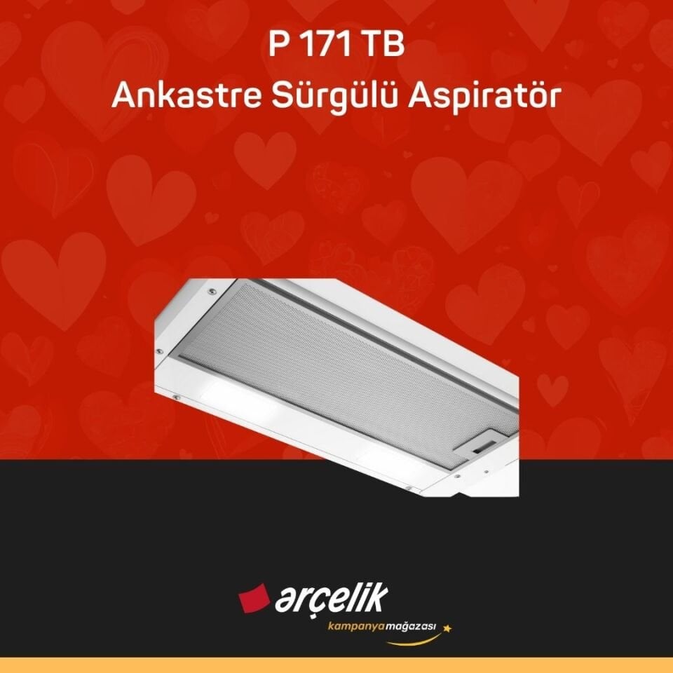 ARÇELİK P 171 TB Ankastre Sürgülü Aspiratör