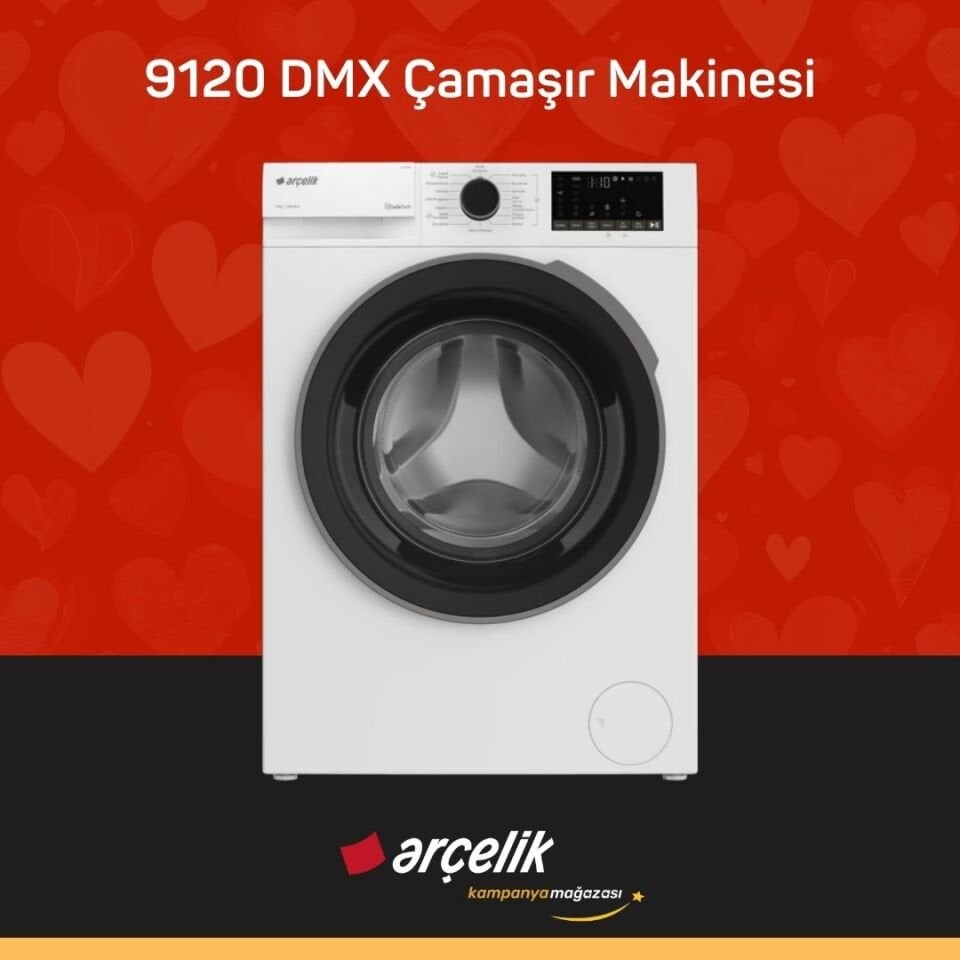 ARÇELİK 9120 DMX 9 Kg Çamaşır Makinesi
