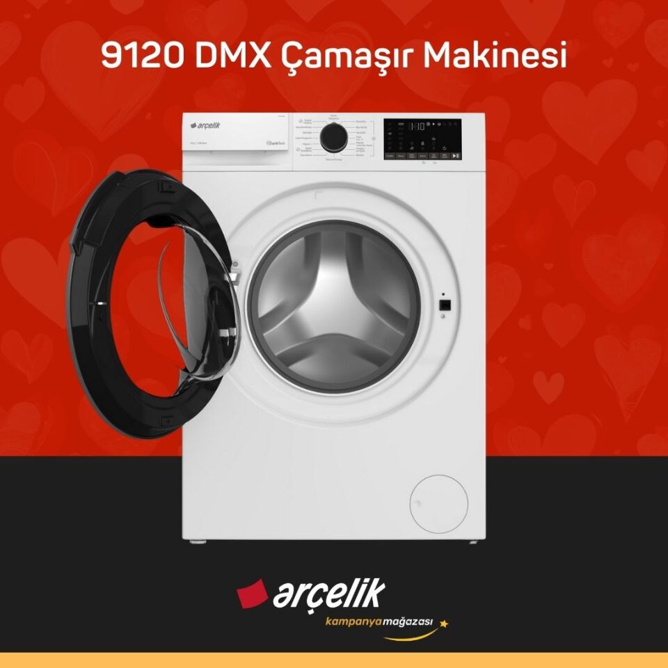 ARÇELİK 9120 DMX 9 Kg Çamaşır Makinesi