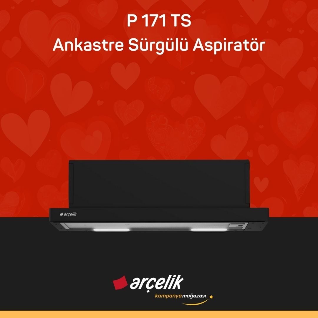 ARÇELİK P 171 TS Ankastre Sürgülü Aspiratör