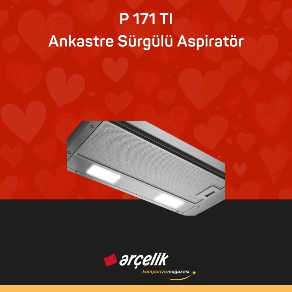 ARÇELİK P 171 TI Ankastre Sürgülü Aspiratör