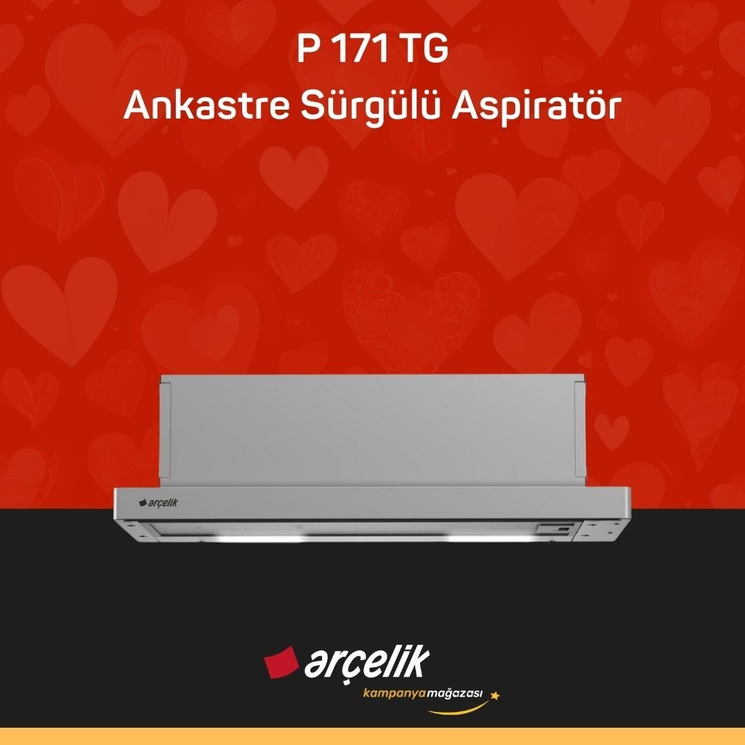 ARÇELİK P 171 TG Ankastre Sürgülü Aspiratör