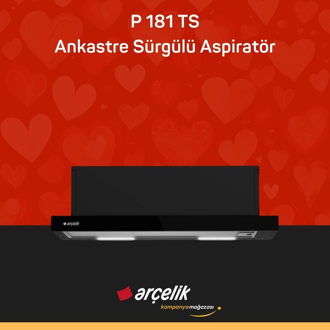 ARÇELİK P 181 TS Ankastre Sürgülü Aspiratör