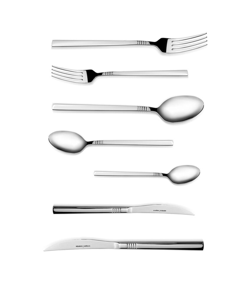 Karaca Elegance Nil V2 Platin 12 Kişilik 84 Parça Çatal Kaşık Bıçak Takımı