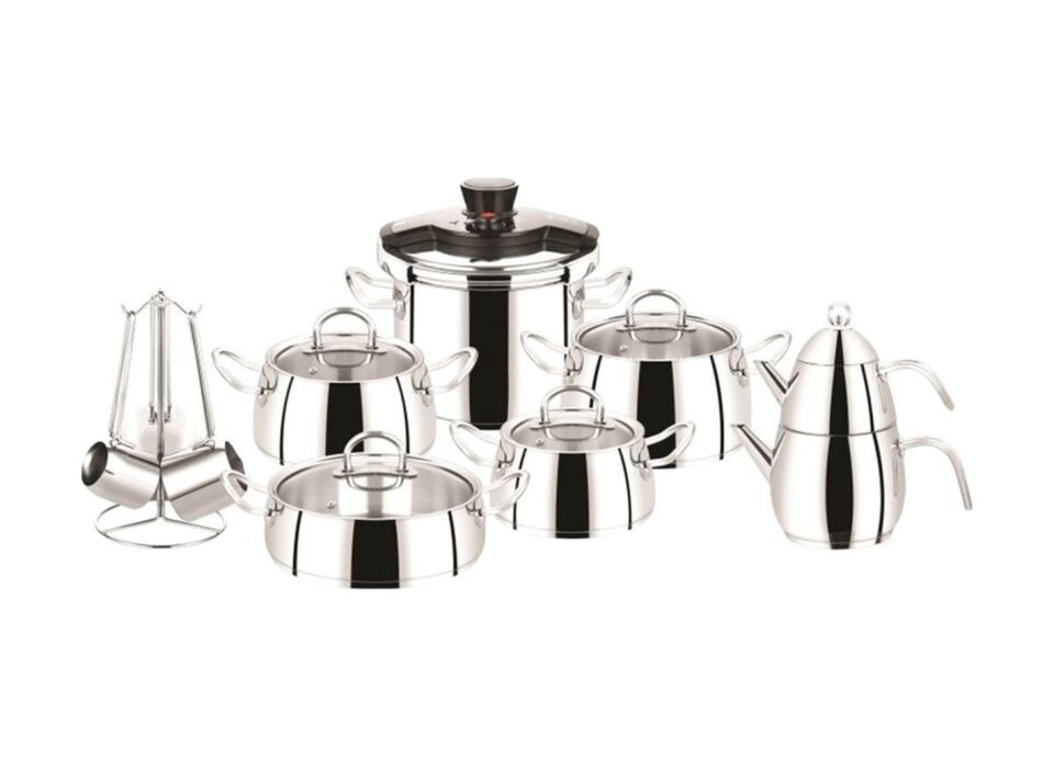 Karaca Yeni Zeyna İndüksiyon Tabanlı 17 Parça Çelik Çeyiz Seti