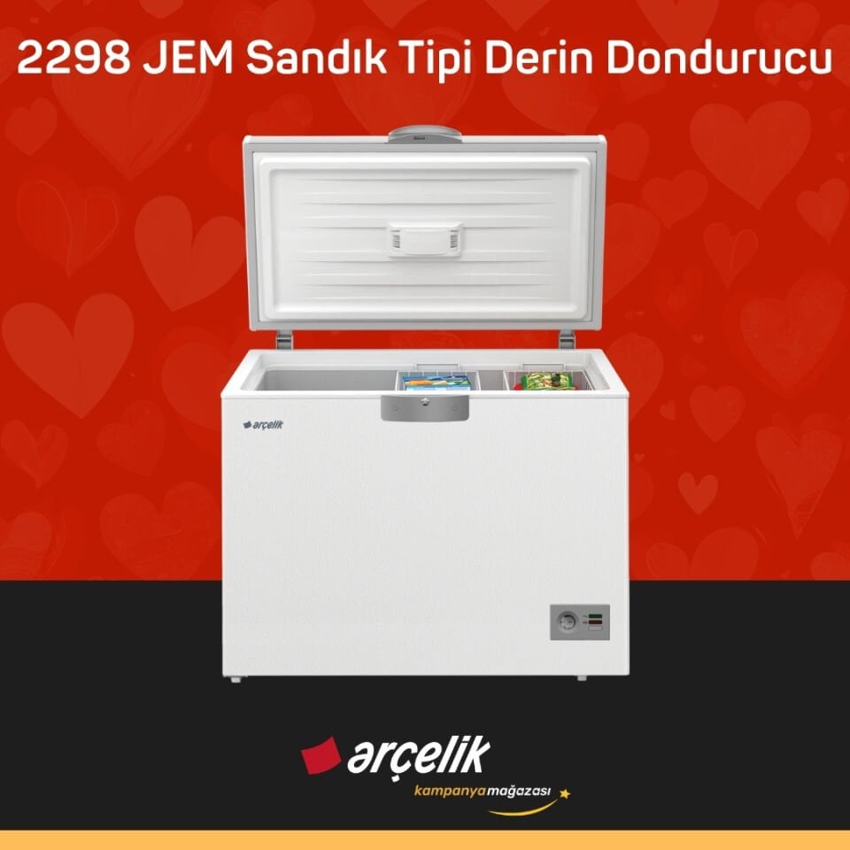 ARÇELİK 2298 JEM Sandık Tipi Derin Dondurucu