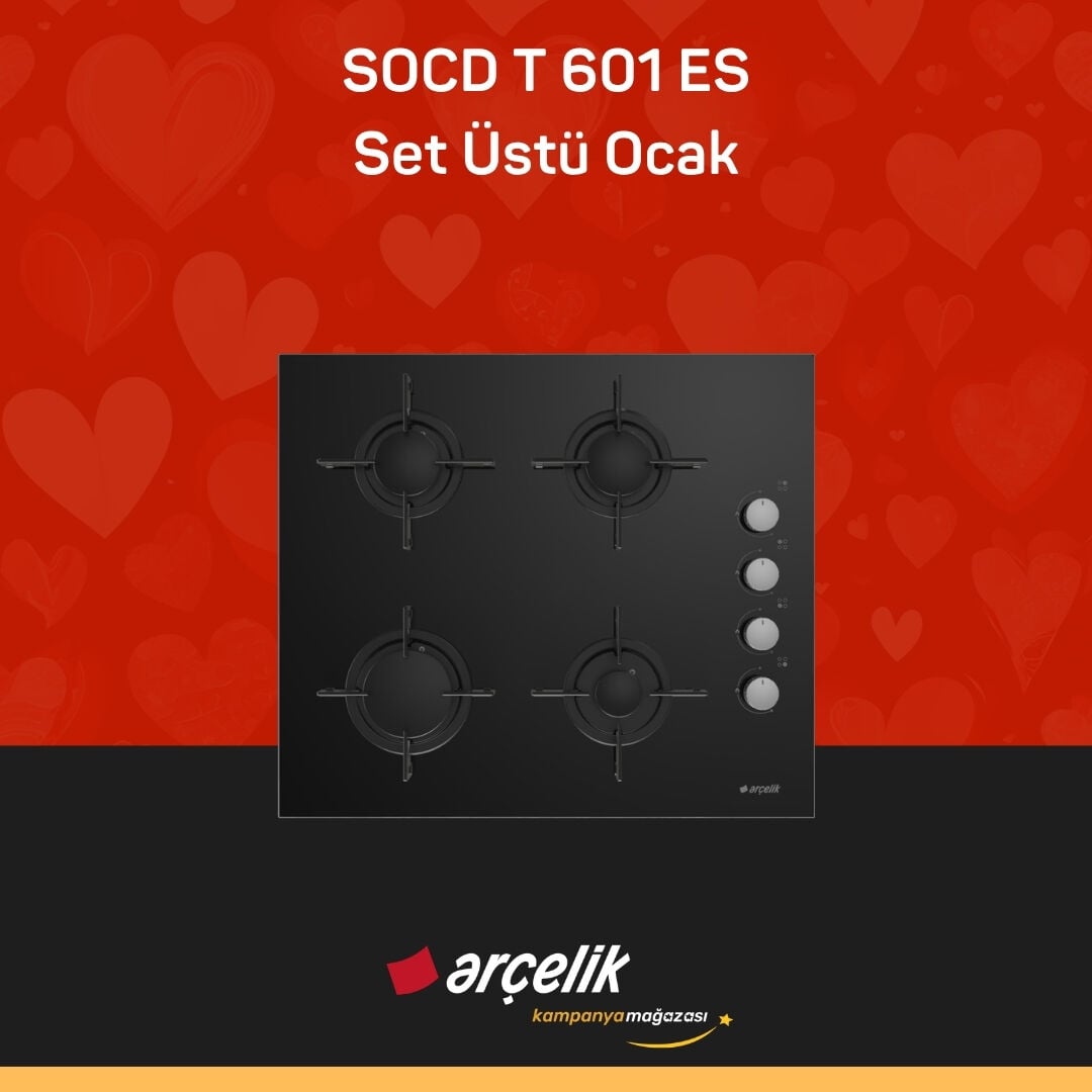 ARÇELİK SOCD T 601 ES Set Üstü Ocak