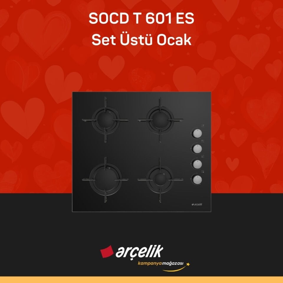 ARÇELİK SOCD T 601 ES Set Üstü Ocak