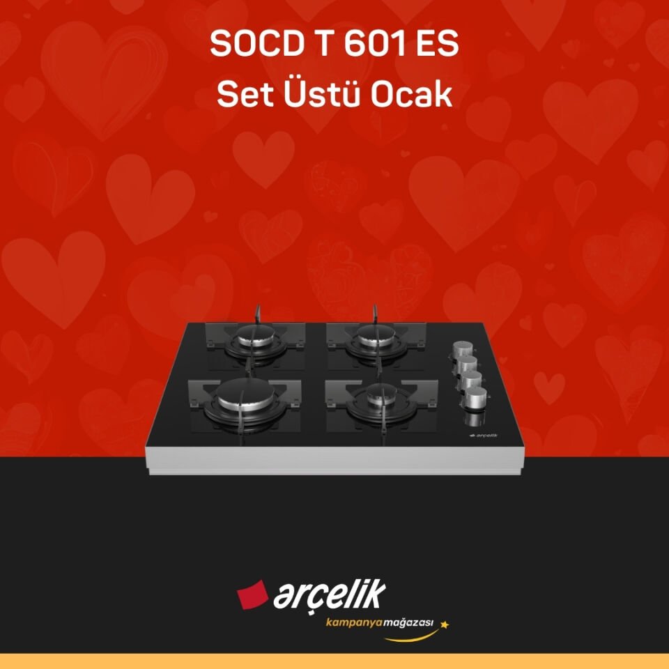 ARÇELİK SOCD T 601 ES Set Üstü Ocak