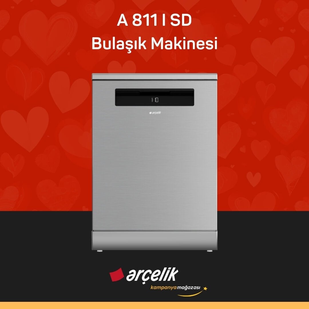 ARÇELİK A 811 I SD Diamond Serisi Solo Bulaşık Makinesi