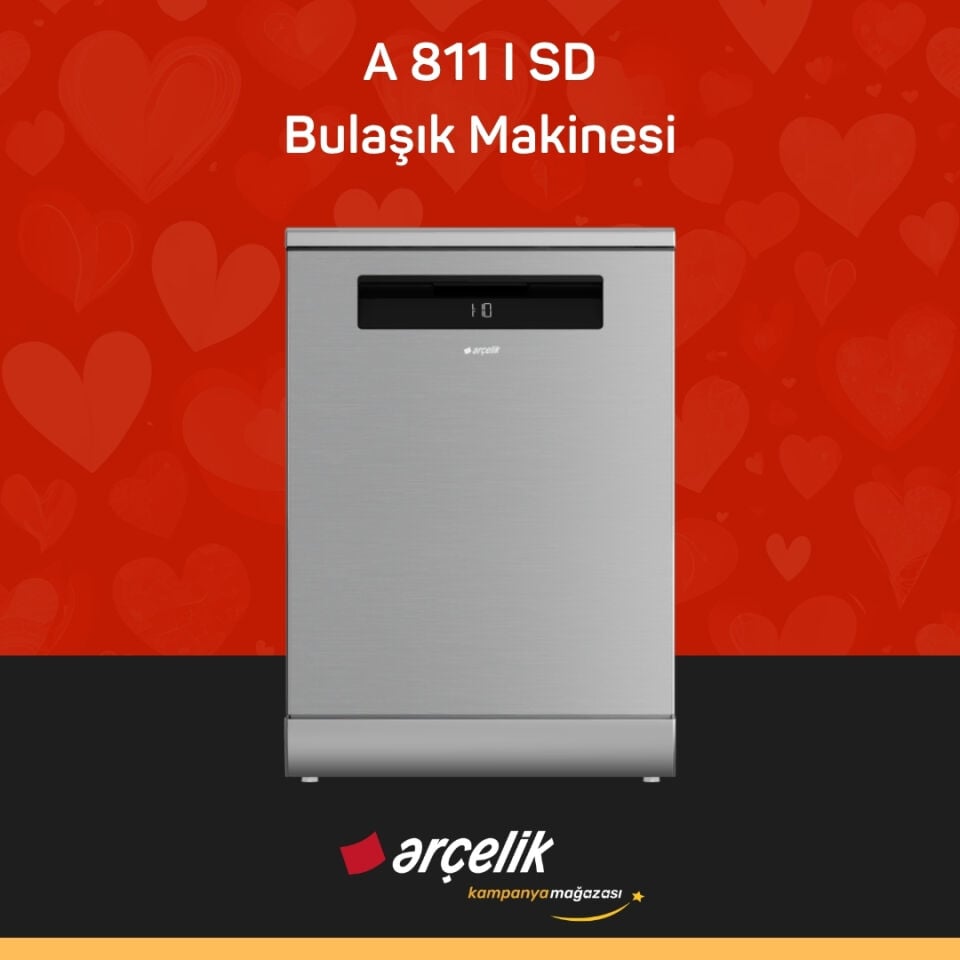 ARÇELİK A 811 I SD Diamond Serisi Solo Bulaşık Makinesi